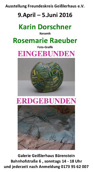Ausstellung in Bärenstein 2016, Karin Dorschner