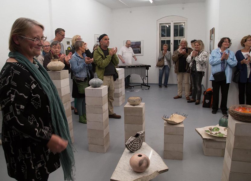 Ausstellung Alte Feuerwache Loschwitz 2017 mit Arbeiten von Karin Dorschner und Ulla Anderson